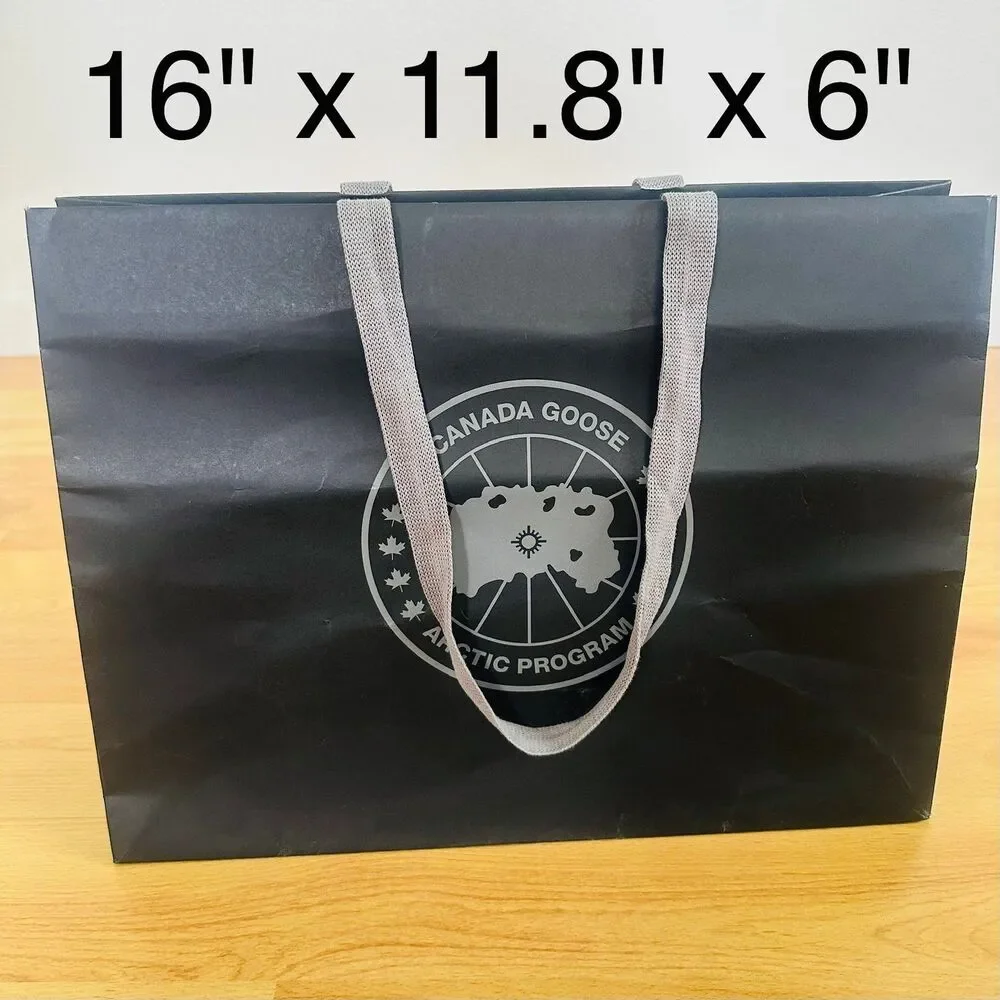 Canada Goose Paper Shopping Bag - black large, 16
